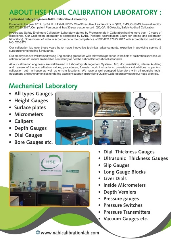 NABL Calibration Lab Hyderabad