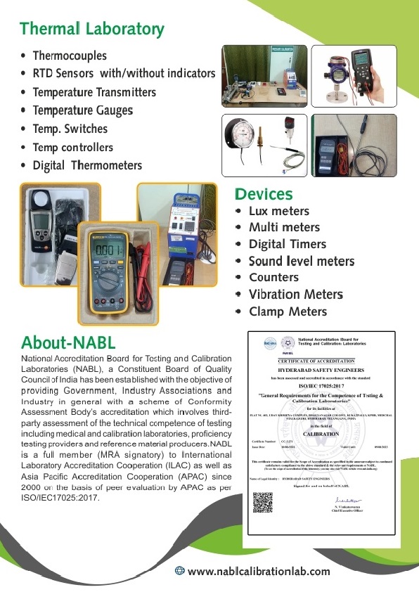 NABL Calibration Lab Telangana